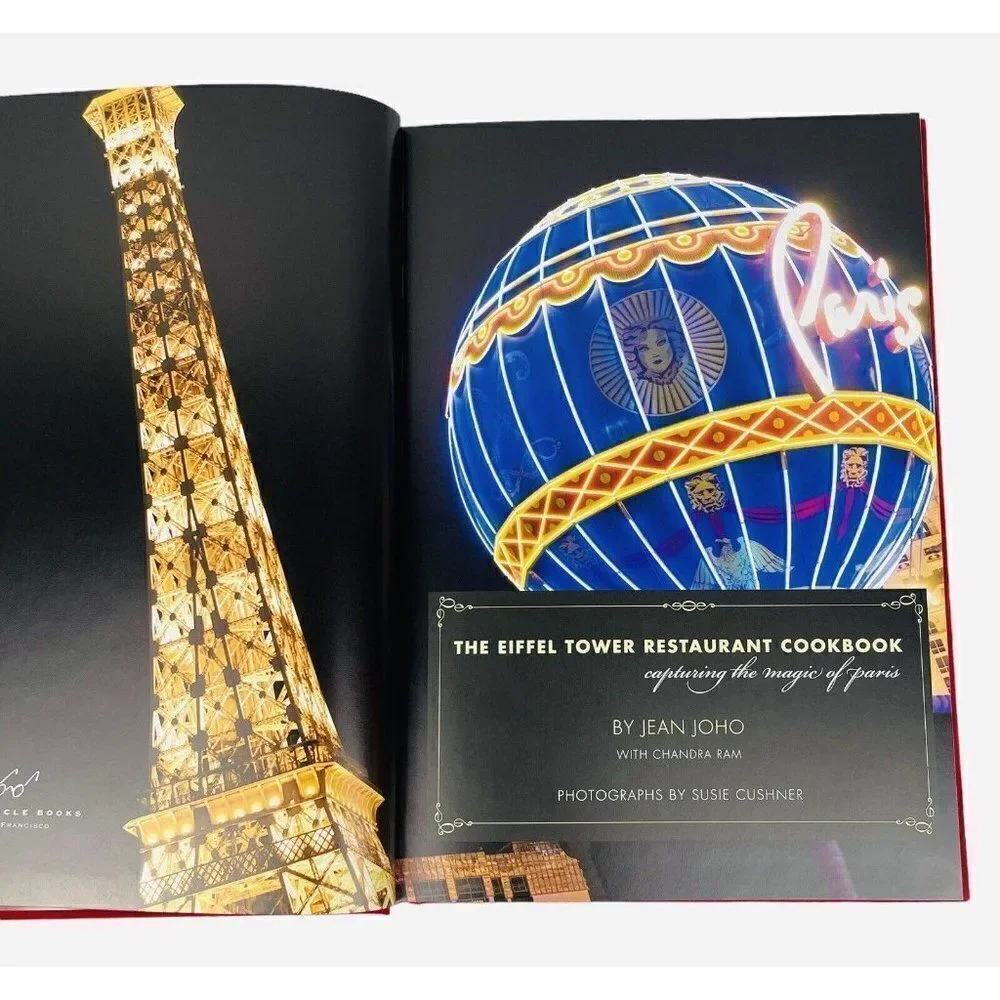 2008 The Eiffel Tower Restaurant Cookbook by Jean Joho Las Vegas Paris Hotel HC